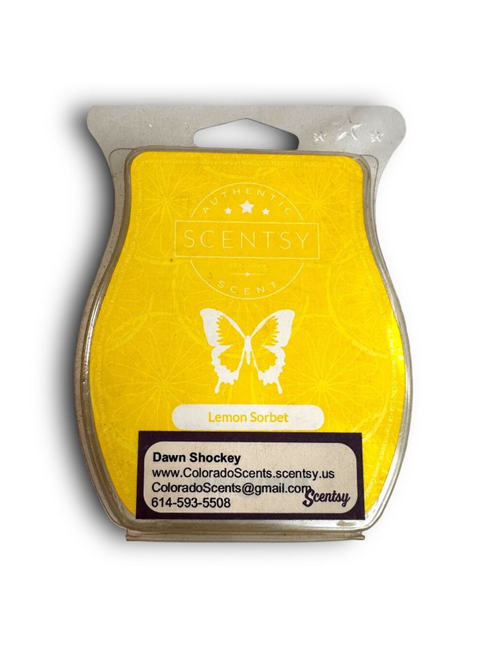 Scentsy Lemon Sorbet Wax Melts Authentic Fragrance 8 Cubes Fresh Citrus Scented